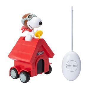 New Snoopy Remote Control Toy Peanuts In Box Rare Dog House Red Baron